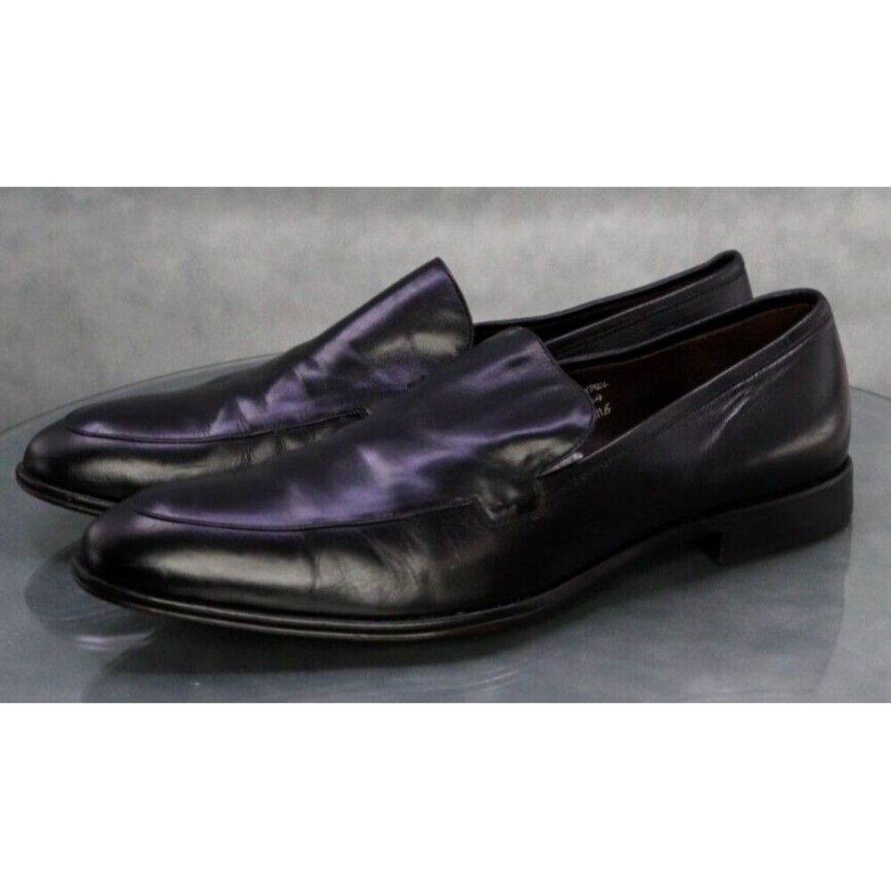 Maison Forte Darkpool Men's Dress Loafers Shoes Size 11.5 Leather Black
